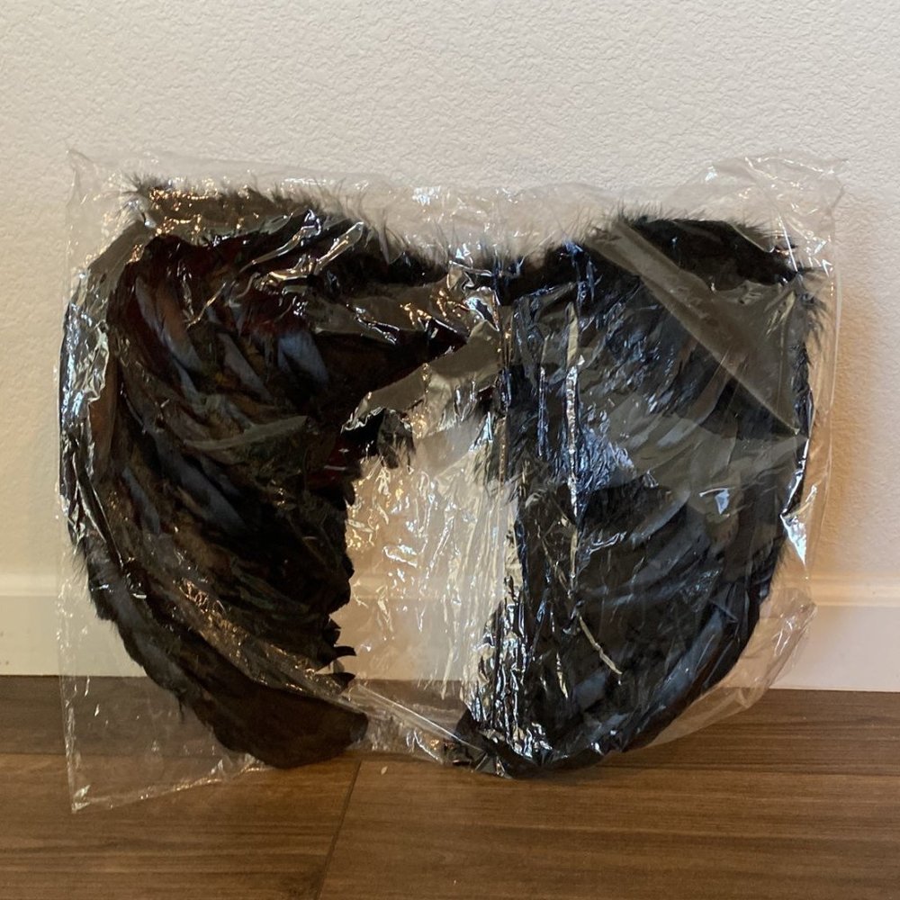 Kid's Angel Wings, Black, Size One Size